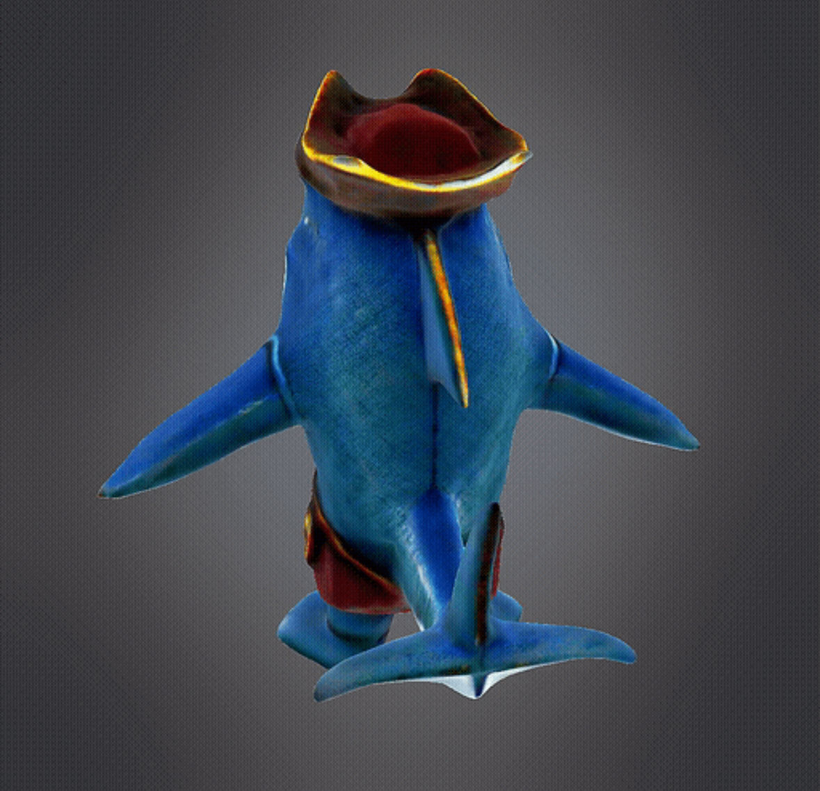 Pirate Shark 3d Model 3D print model_4