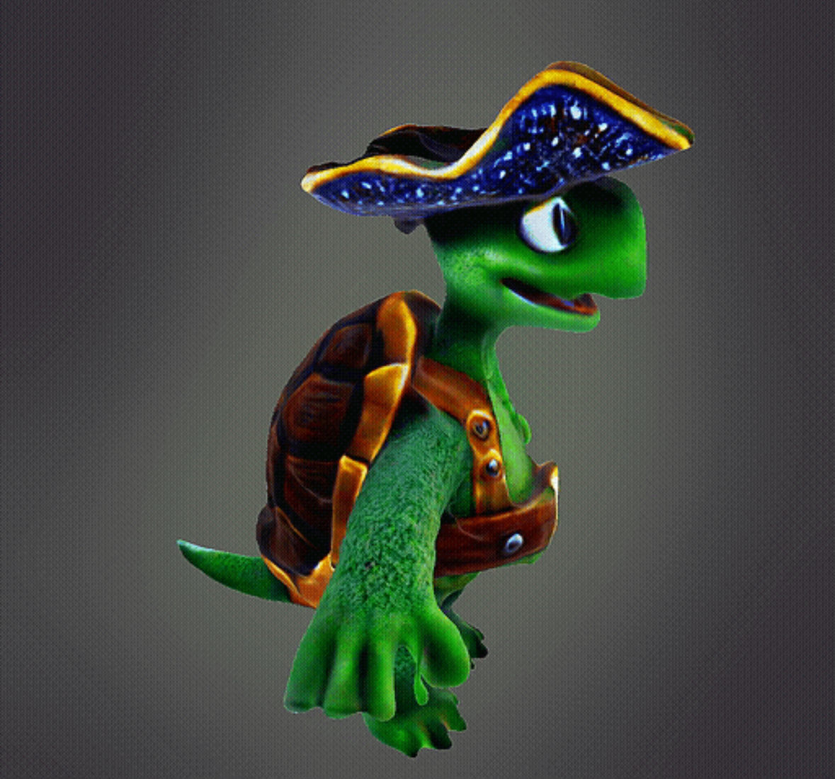 Pirate Turtle 3d Model 3D print model_4