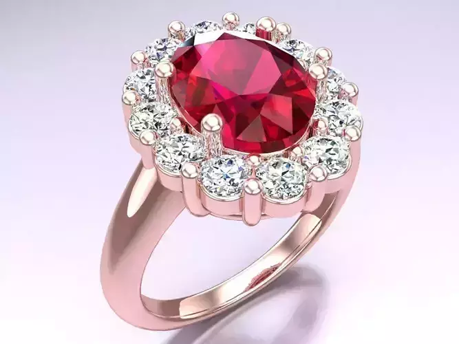 Oval stone ring - Womens  Rings - N132411