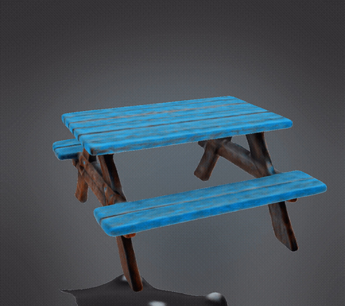 Cute Picnic Table 3d Model 3D print model_5