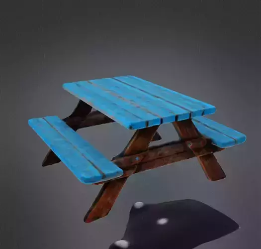 Cute Picnic Table 3d Model 3D print model