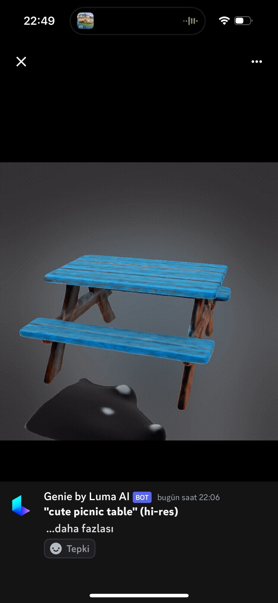 Cute Picnic Table 3d Model 3D print model_4
