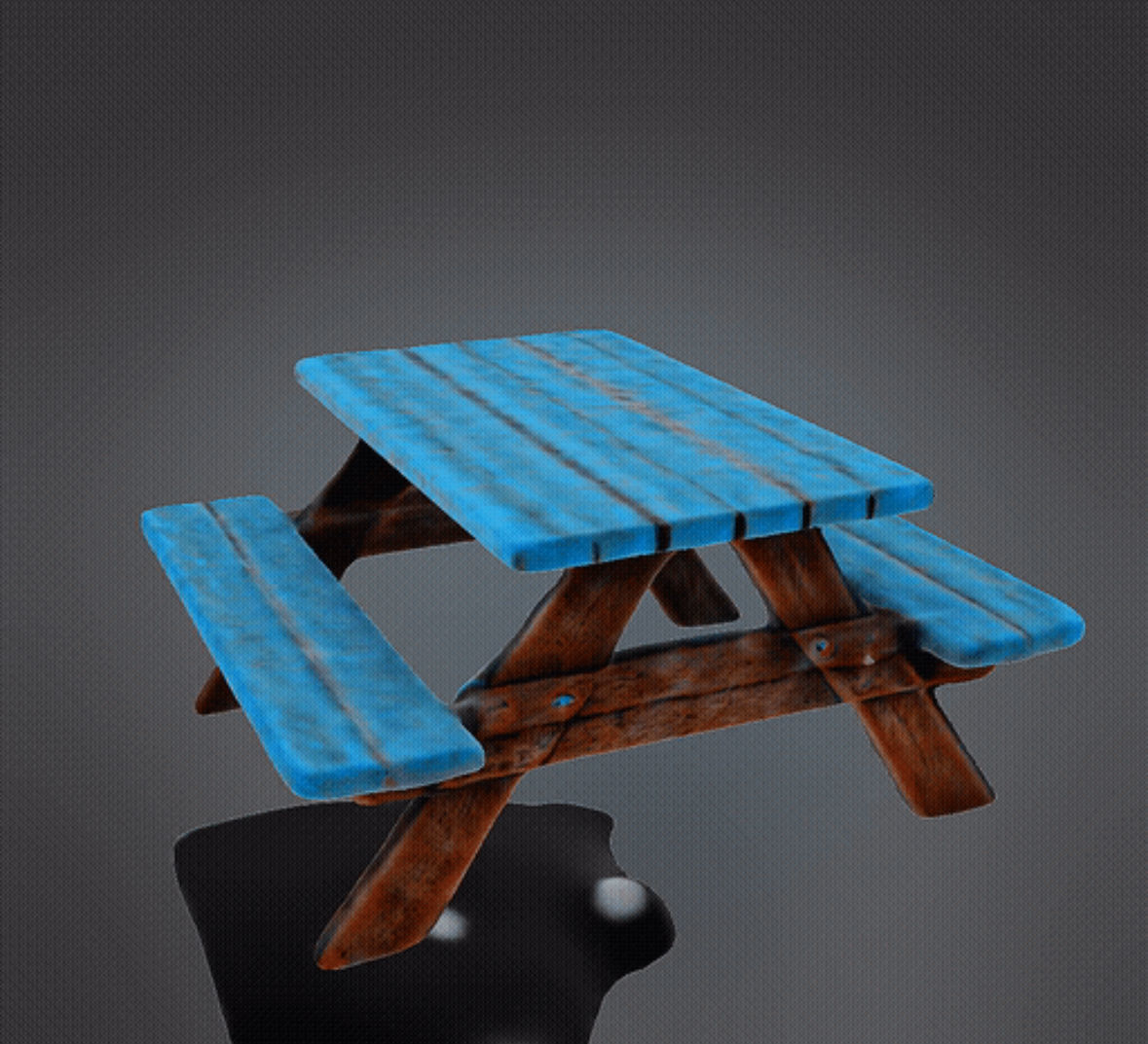 Cute Picnic Table 3d Model 3D print model_3