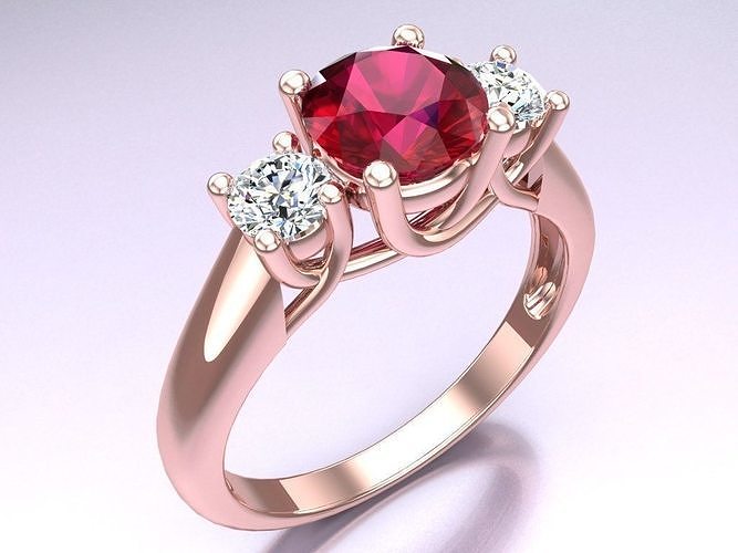 Diamond Ring - Womens Rings - N142210 3D print model