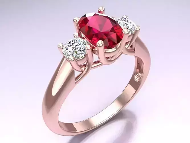 Oval stone ring - Womens  Rings - N142222