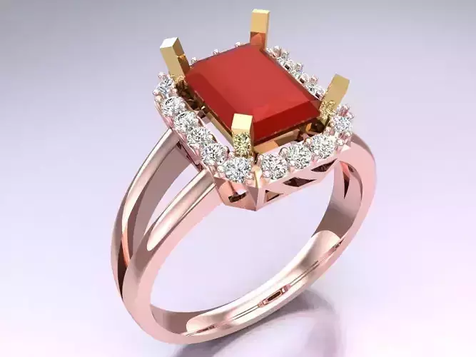 Rectangular Stone Rings - Womens Rings - N142232