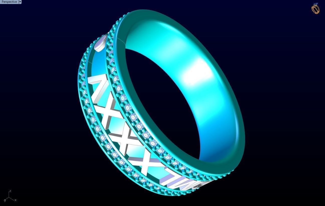 Diamond Ring - N142310 3D print model_10