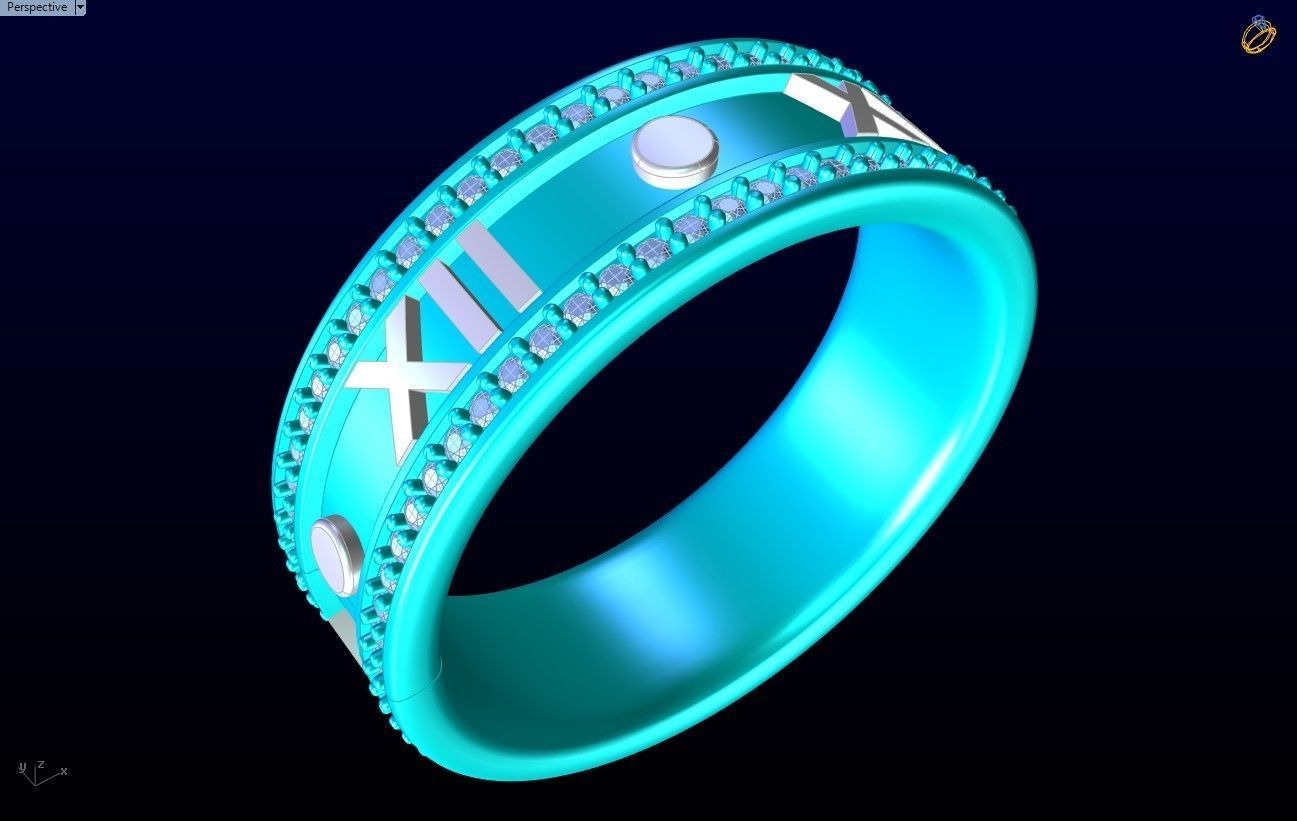 Diamond Ring - N142310 3D print model_9