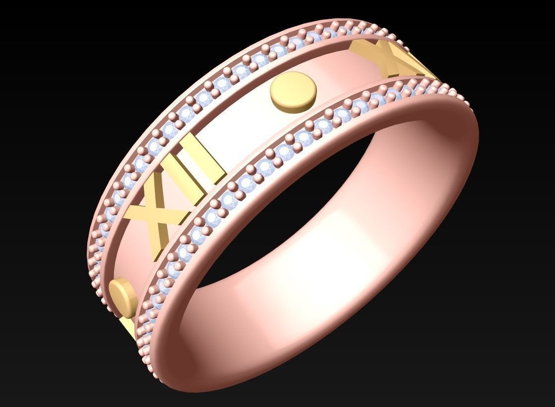 Diamond Ring - N142310 3D print model_1