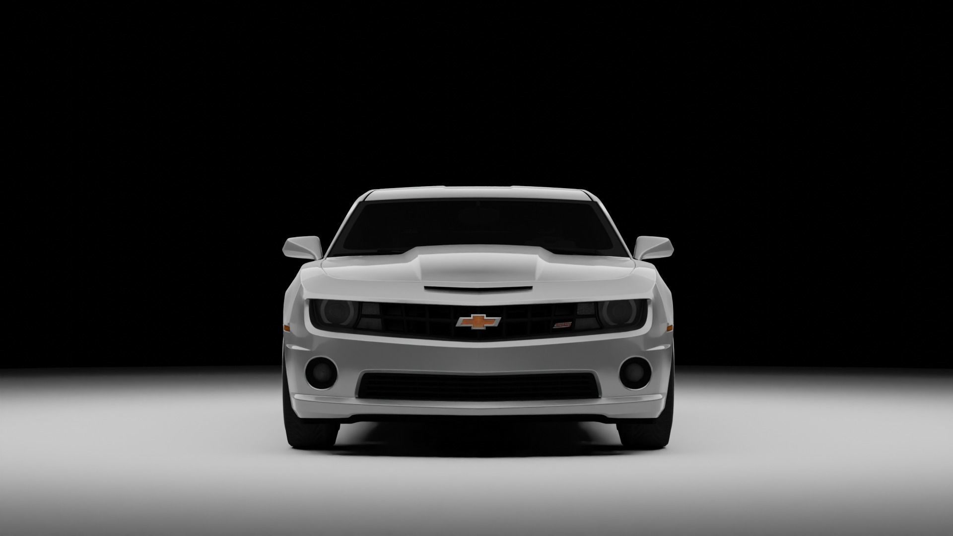 2010 camaro Rigged Low-poly 3D model_2