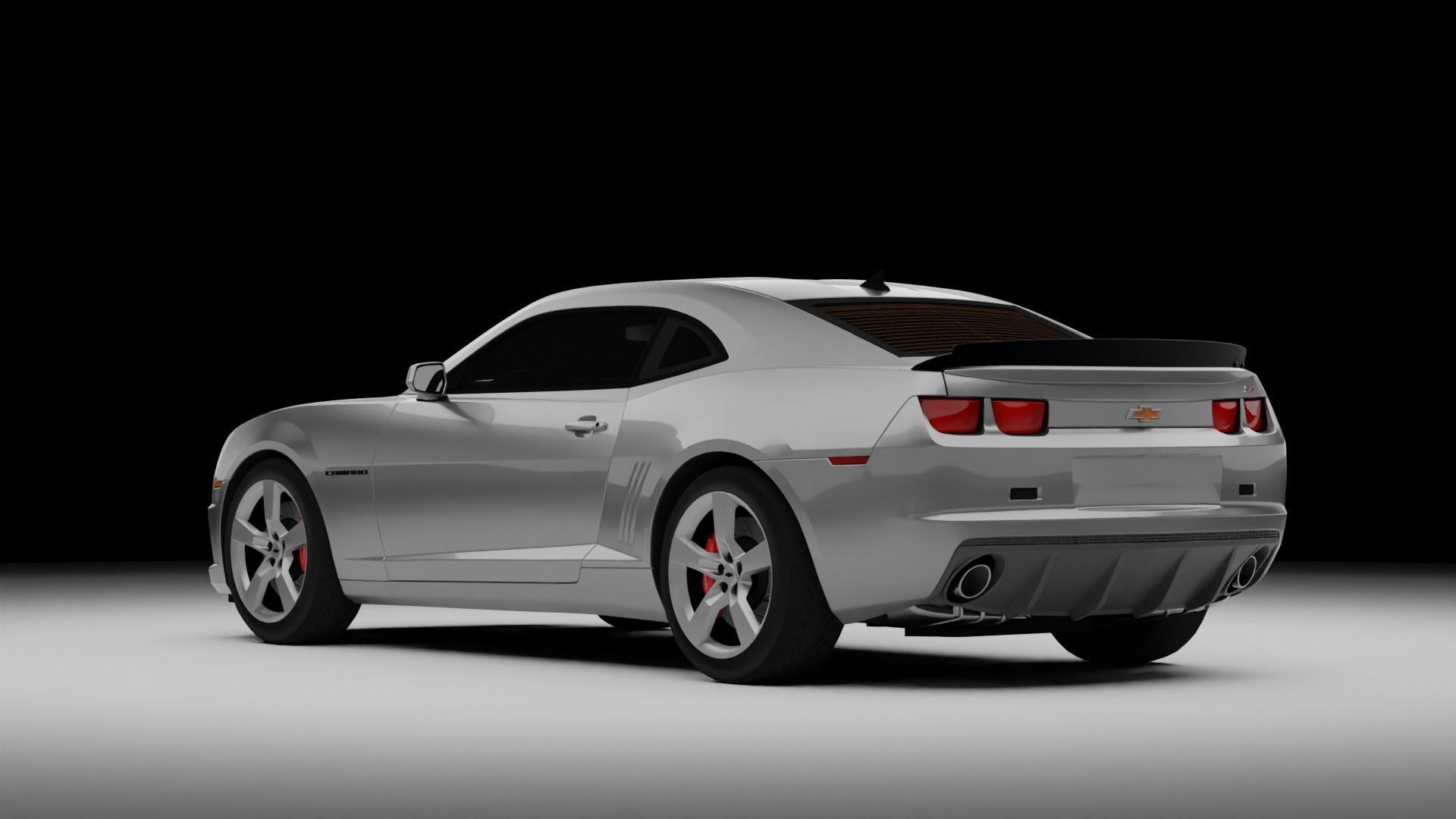 2010 camaro Rigged Low-poly 3D model_1