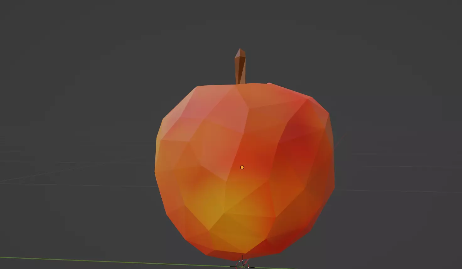 Low Polly Apple Free low-poly 3D model