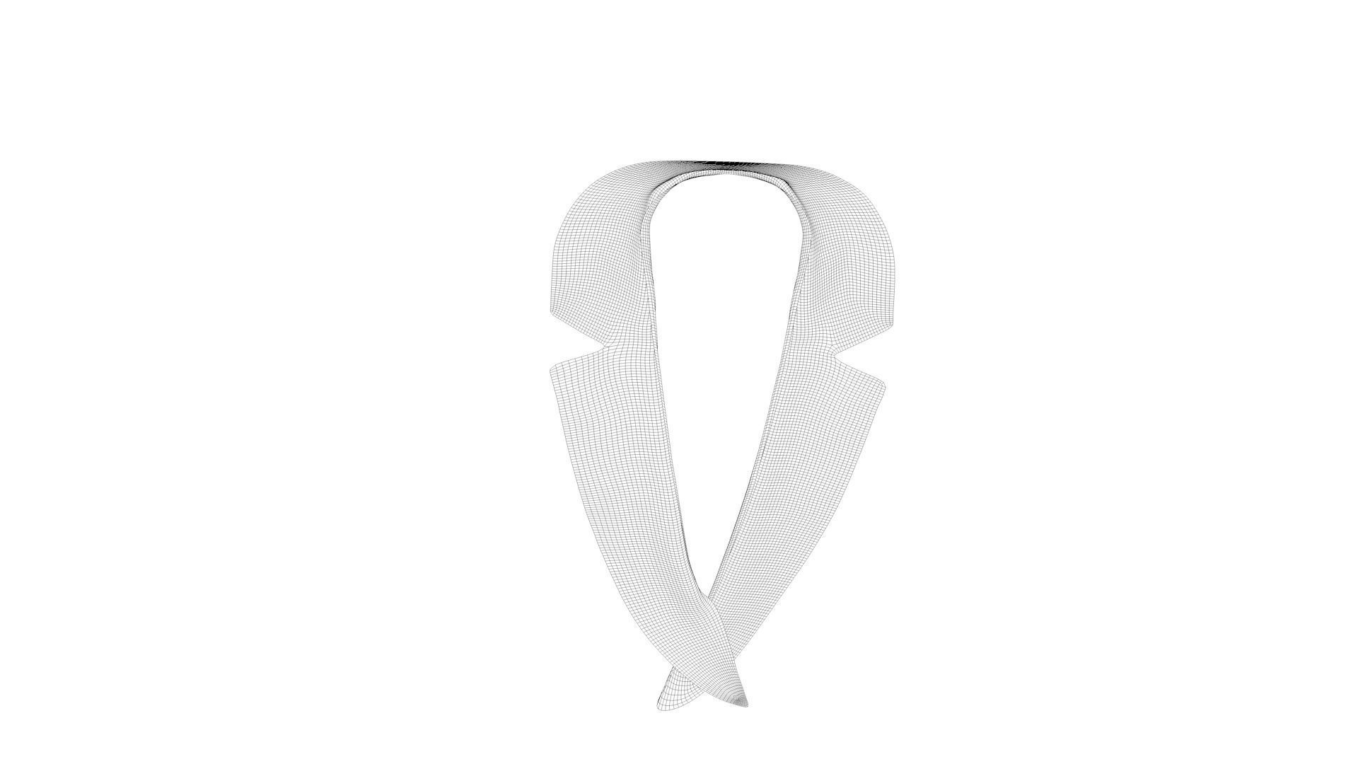 Dress collars scarves and necklaces decorated 3d models 3D model_1