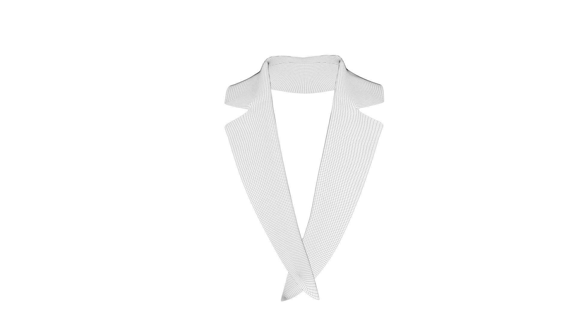 Dress collars scarves and necklaces decorated 3d models 3D model_7