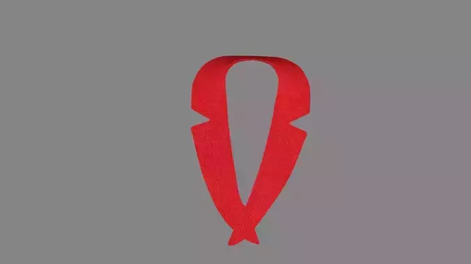 Dress collars scarves and necklaces decorated 3d models