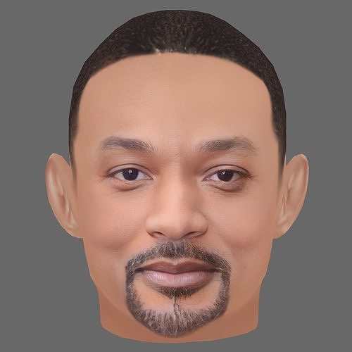 Will Smith Head - Low poly head for game Low-poly Low-poly 3D model