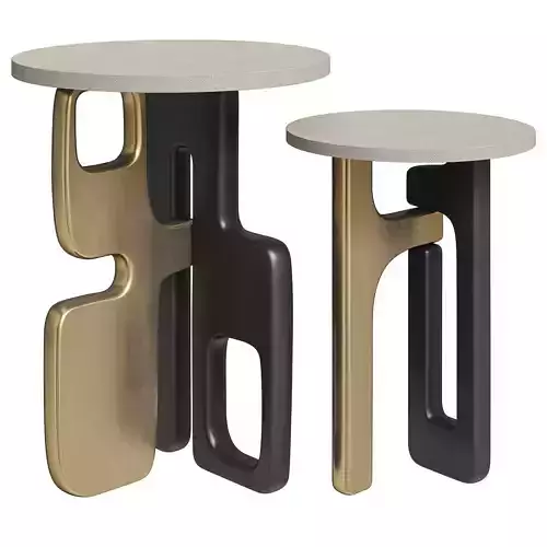 Kifu Paris nesting Shagreen side tables