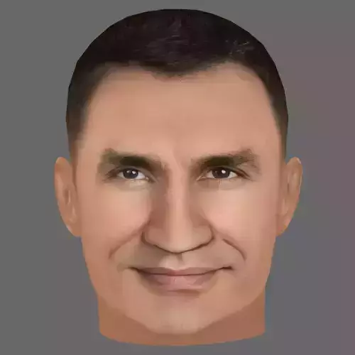 Wladimir Klitschko Head - Low poly head for game Low-poly