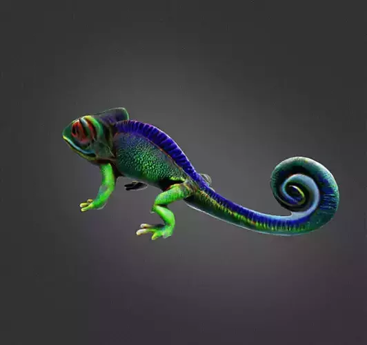 Chameleon 3D print model