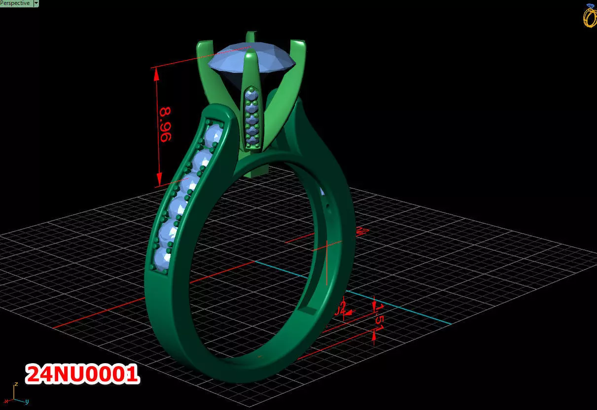 24TNU0001 - Simply ring so cute 3D print model