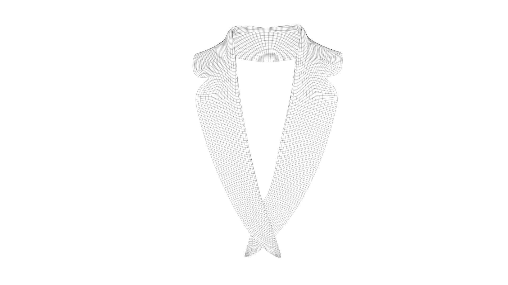 Dress collars scarves and necklaces decorated 3d models 3D model_7