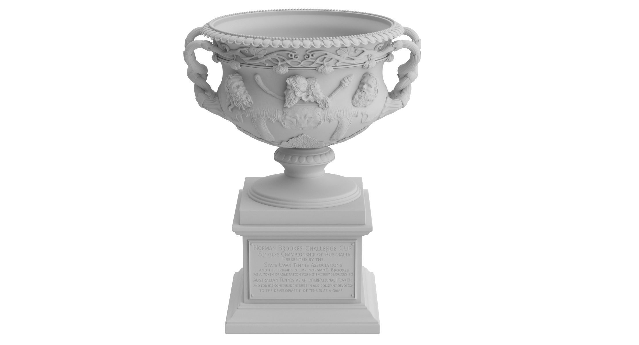 Australian Open Men Singles Trophy 3D print model_10