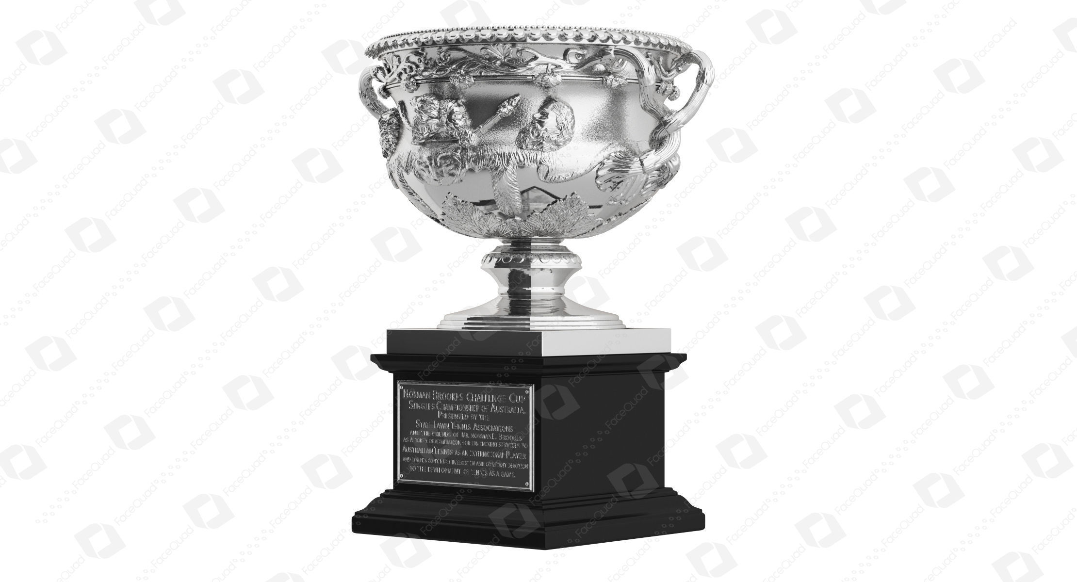 Australian Open Men Singles Trophy 3D print model_2