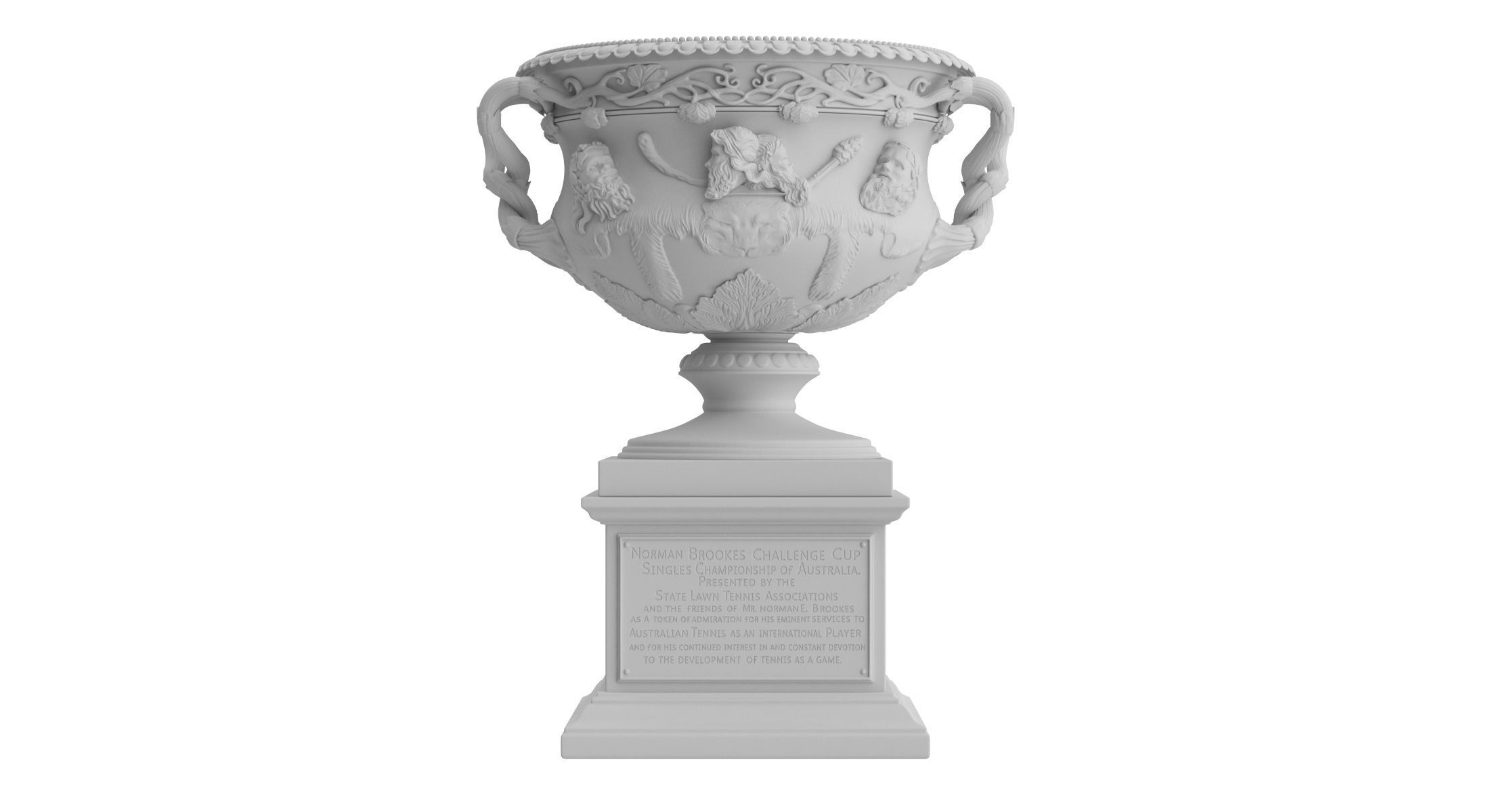 Australian Open Men Singles Trophy 3D print model_8
