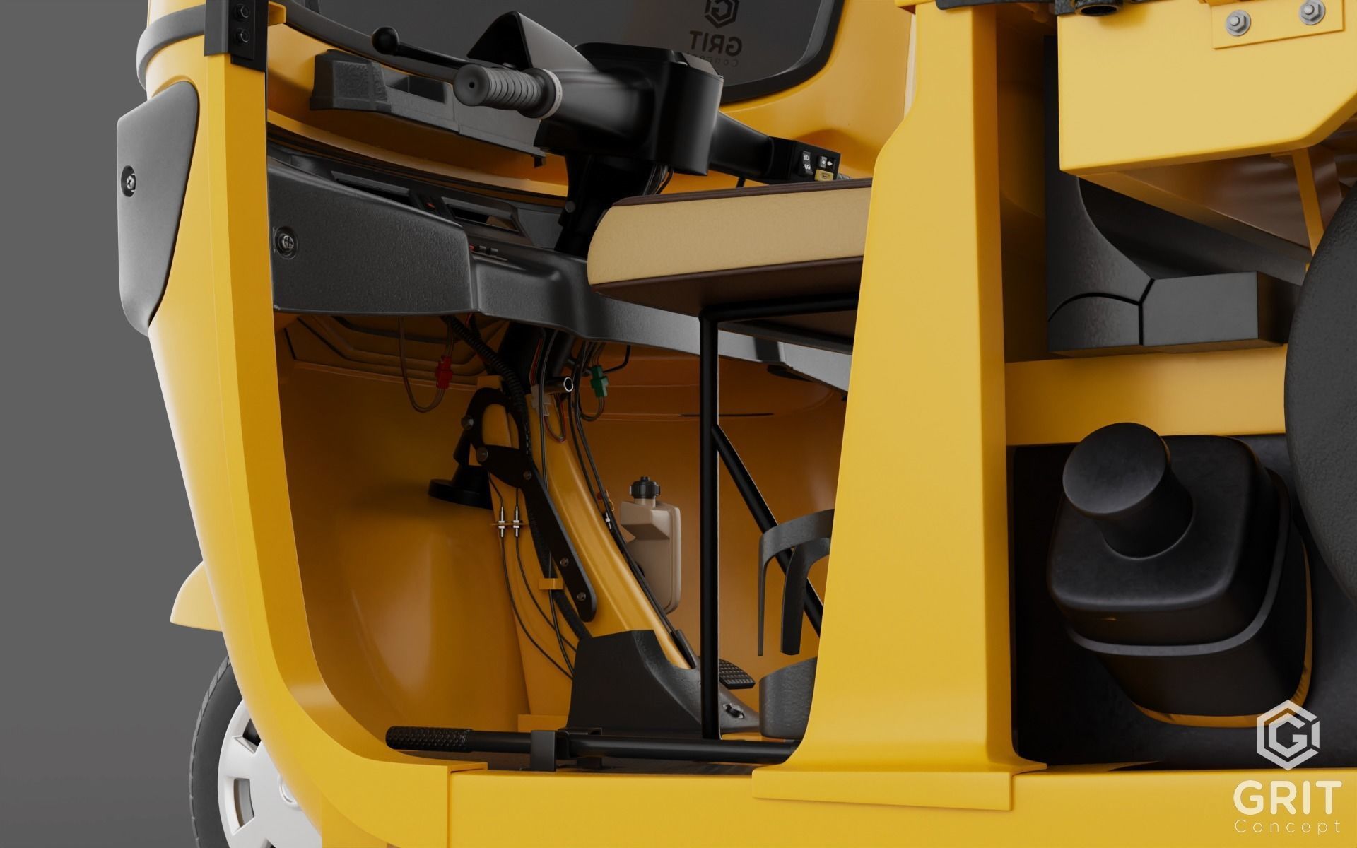 TRICYCLE - RICKSHAW - PIAGGIO - CARGO 3D MODEL Low-poly 3D model_66