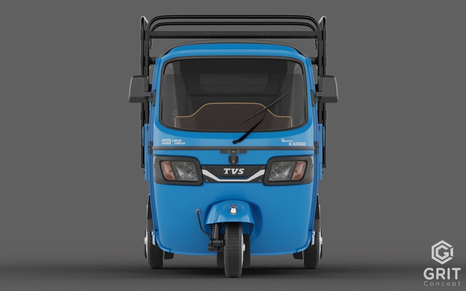 TRICYCLE - RICKSHAW - PIAGGIO - CARGO 3D MODEL Low-poly 3D model_11