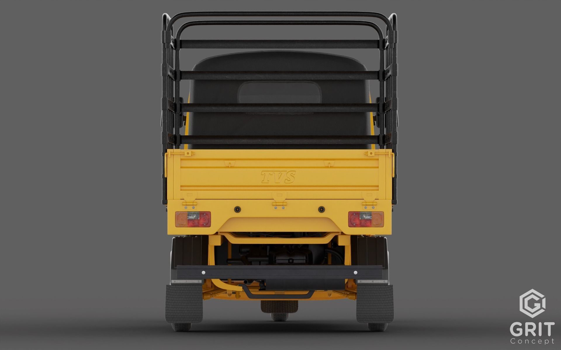 TRICYCLE - RICKSHAW - PIAGGIO - CARGO 3D MODEL Low-poly 3D model_21