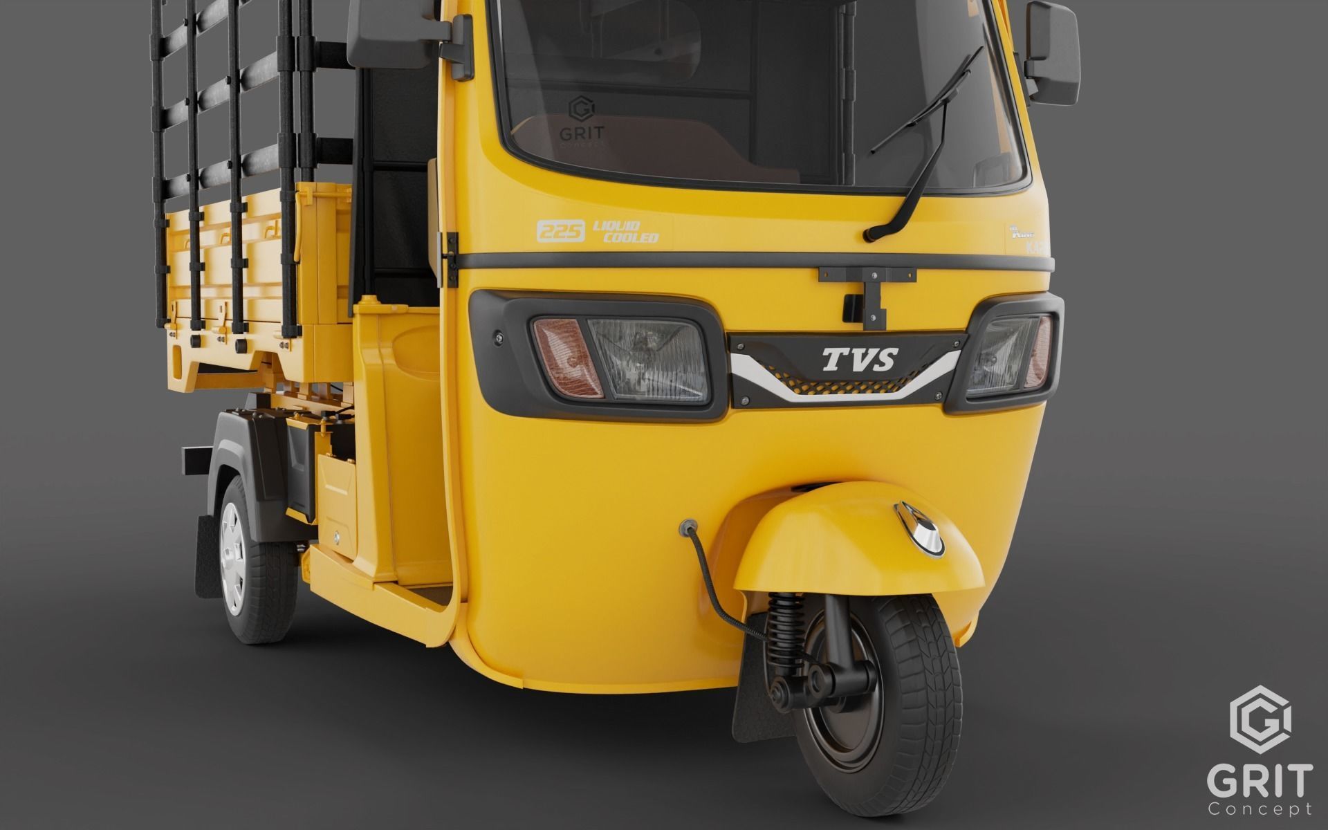 TRICYCLE - RICKSHAW - PIAGGIO - CARGO 3D MODEL Low-poly 3D model_33