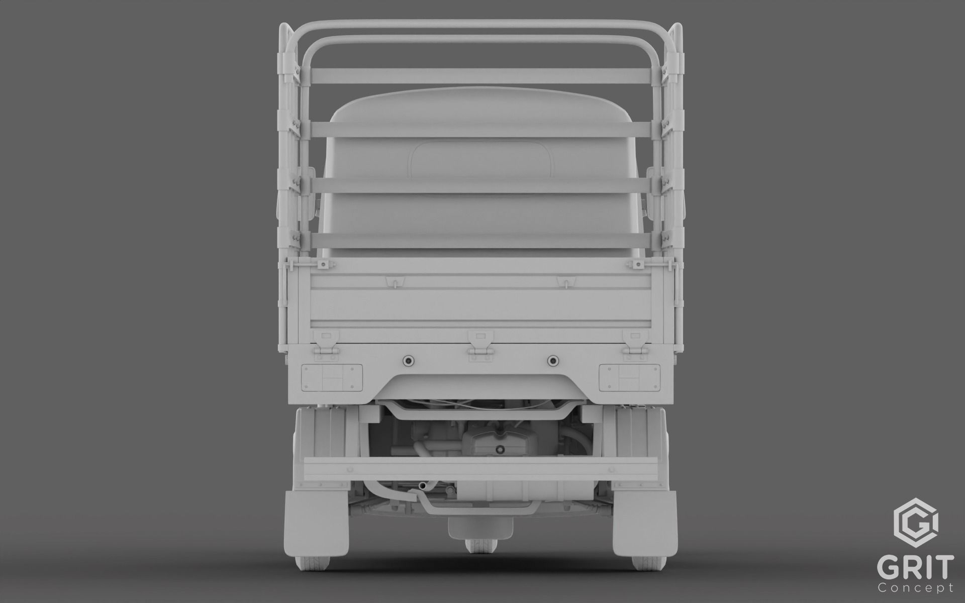 TRICYCLE - RICKSHAW - PIAGGIO - CARGO 3D MODEL Low-poly 3D model_22