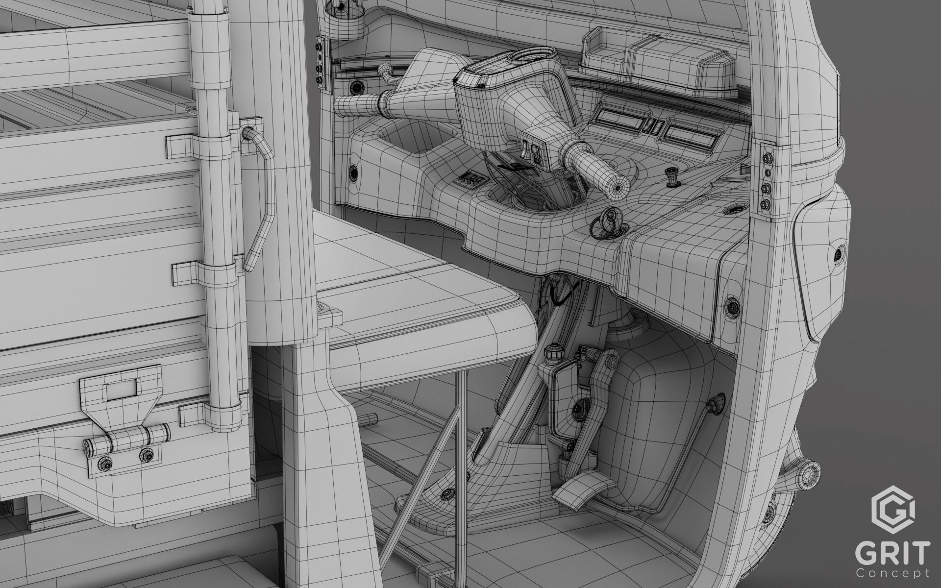 TRICYCLE - RICKSHAW - PIAGGIO - CARGO 3D MODEL Low-poly 3D model_62