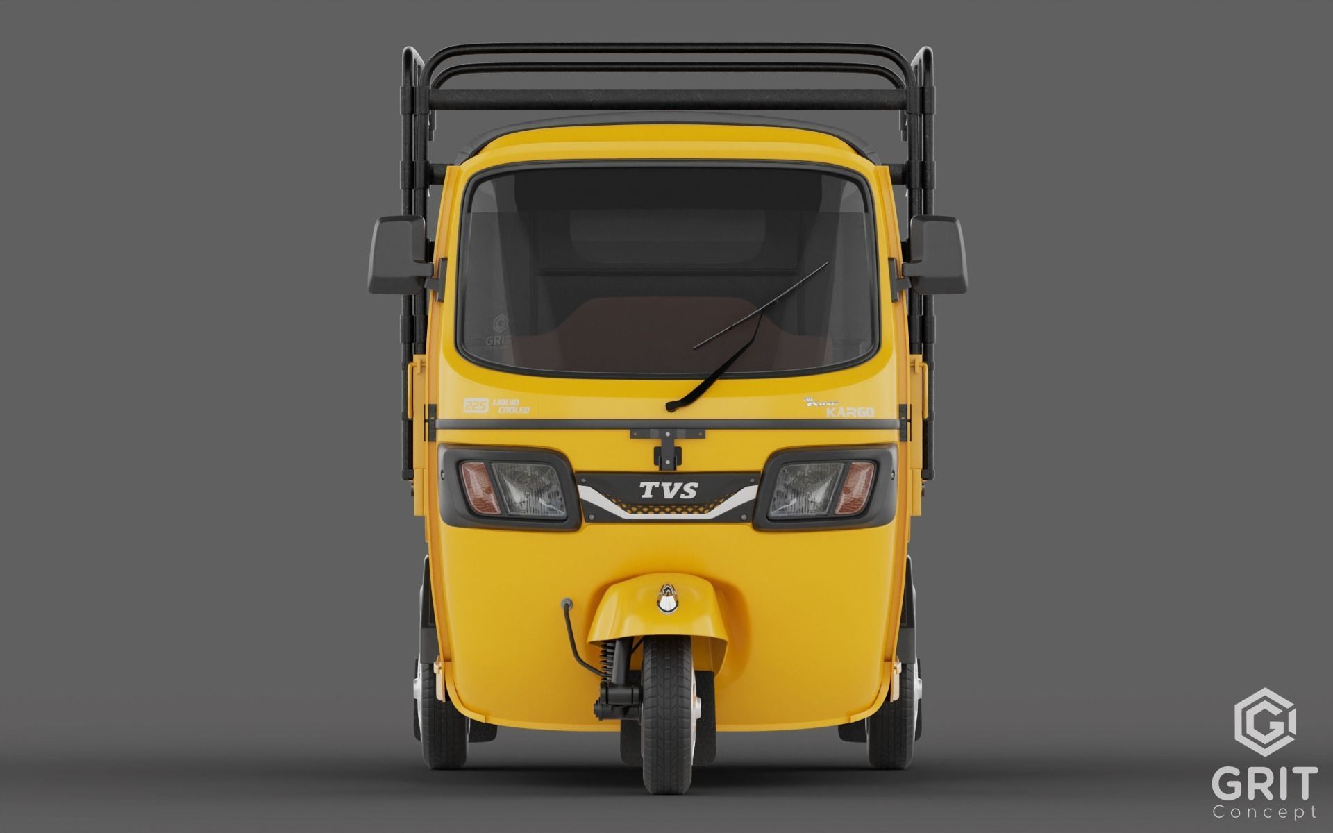 TRICYCLE - RICKSHAW - PIAGGIO - CARGO 3D MODEL Low-poly 3D model_10