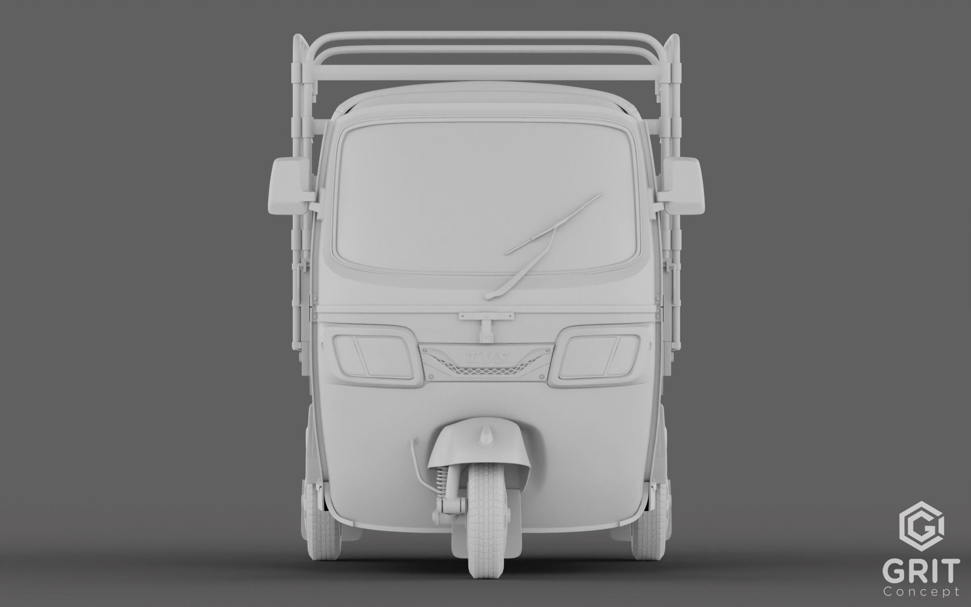 TRICYCLE - RICKSHAW - PIAGGIO - CARGO 3D MODEL Low-poly 3D model_13