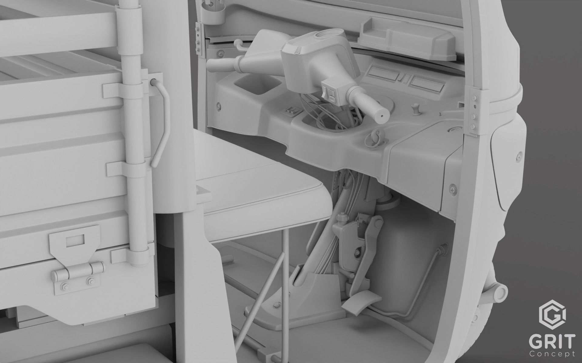 TRICYCLE - RICKSHAW - PIAGGIO - CARGO 3D MODEL Low-poly 3D model_61