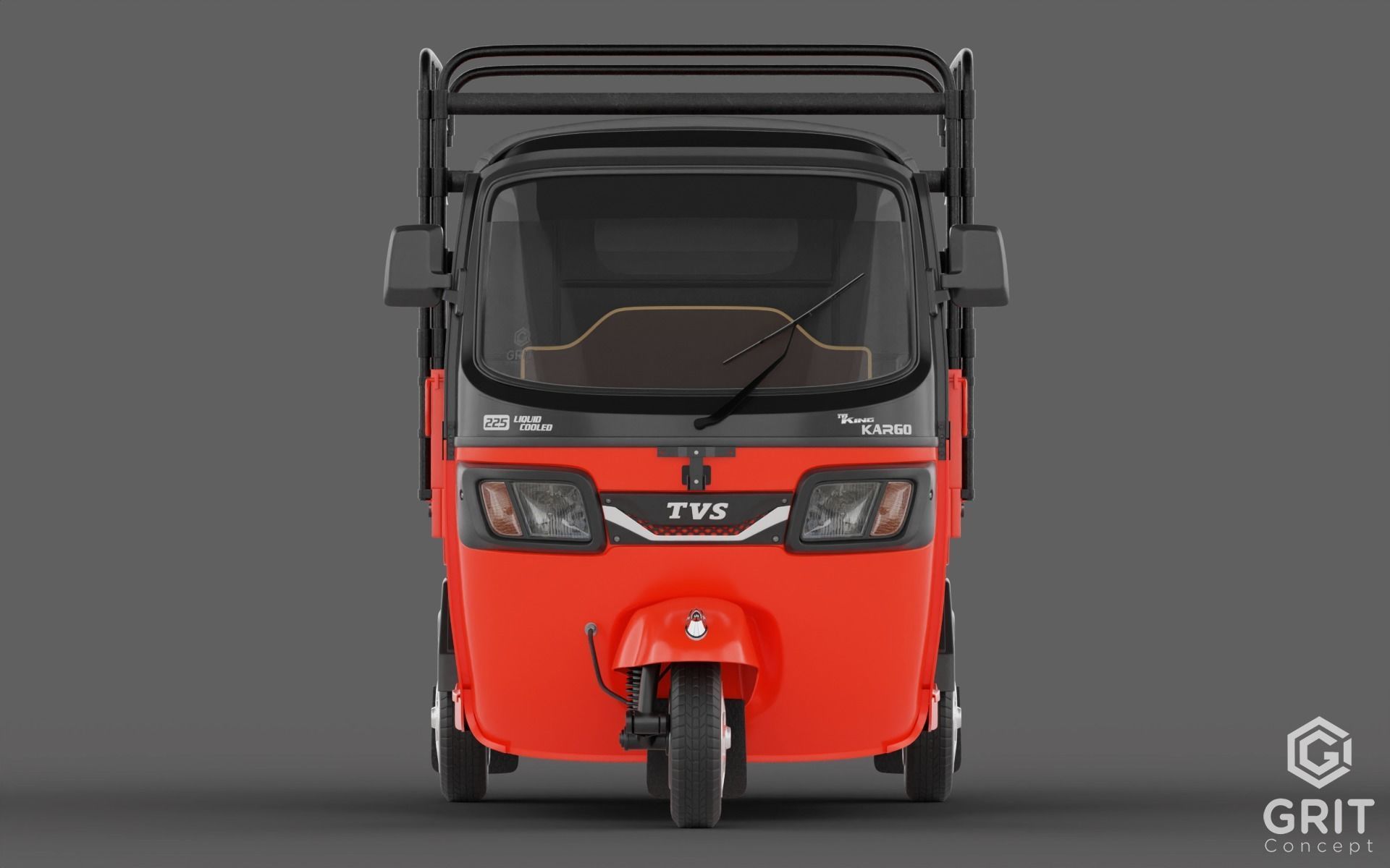 TRICYCLE - RICKSHAW - PIAGGIO - CARGO 3D MODEL Low-poly 3D model_12