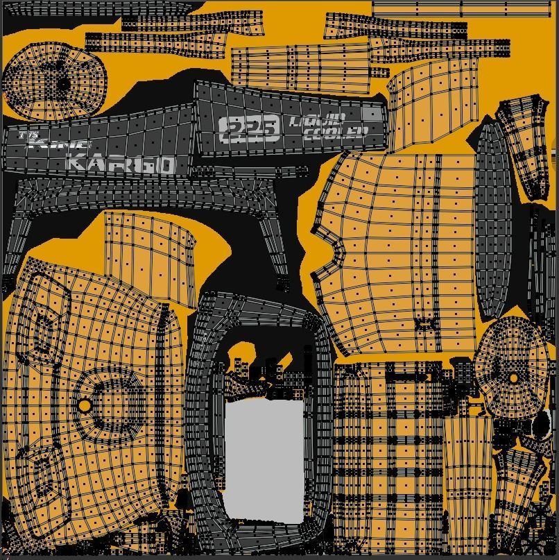 TRICYCLE - RICKSHAW - PIAGGIO - CARGO 3D MODEL Low-poly 3D model_71