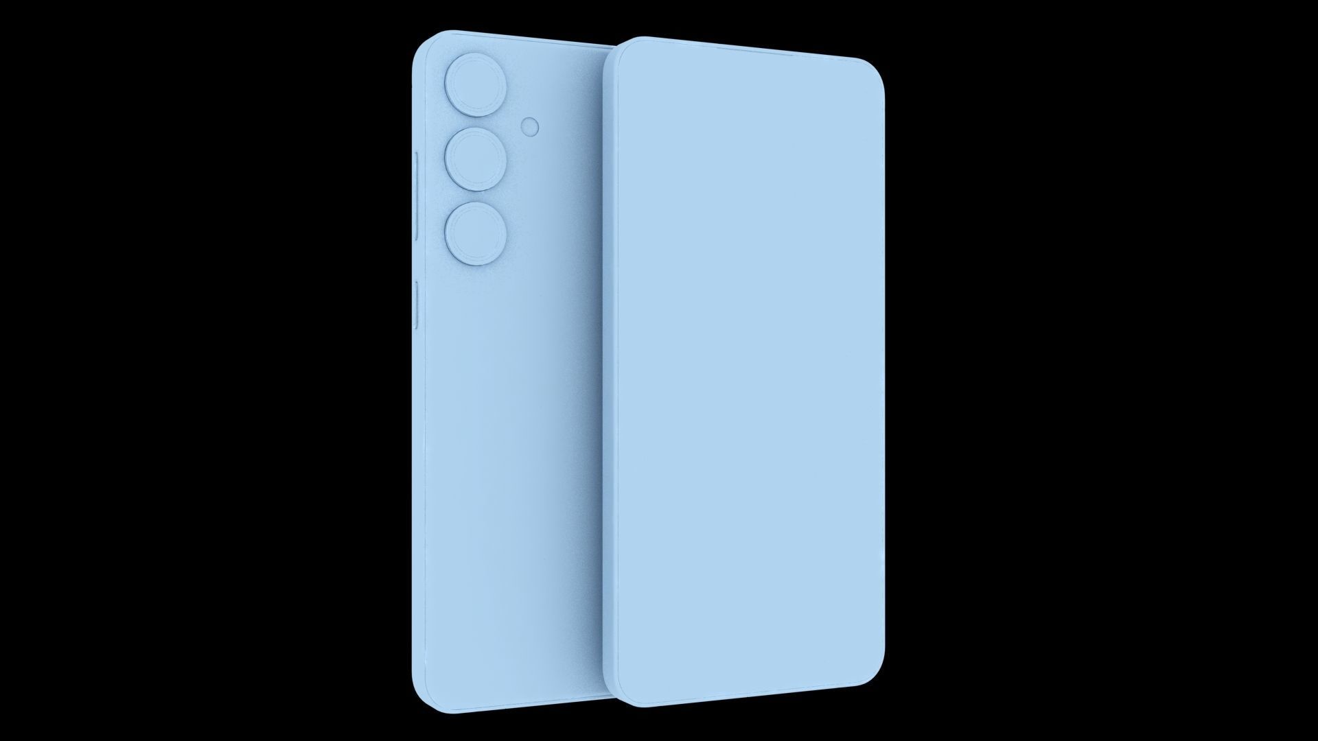 Samsung Galaxy S24 Plus Amber Yellow Low-poly 3D model_23