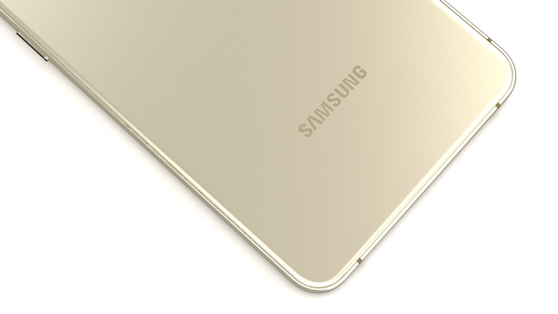 Samsung Galaxy S24 Plus Amber Yellow Low-poly 3D model_12