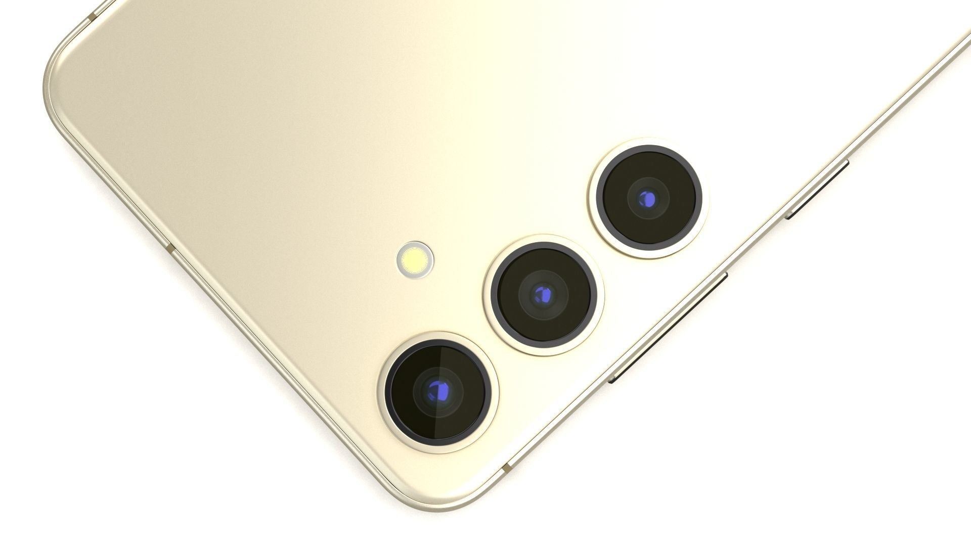 Samsung Galaxy S24 Plus Amber Yellow Low-poly 3D model_13