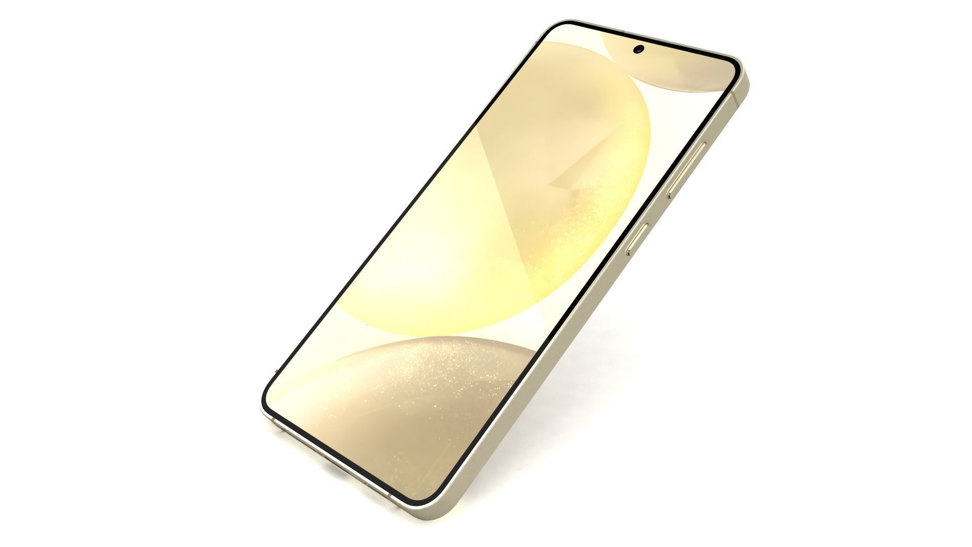 Samsung Galaxy S24 Plus Amber Yellow Low-poly 3D model_17