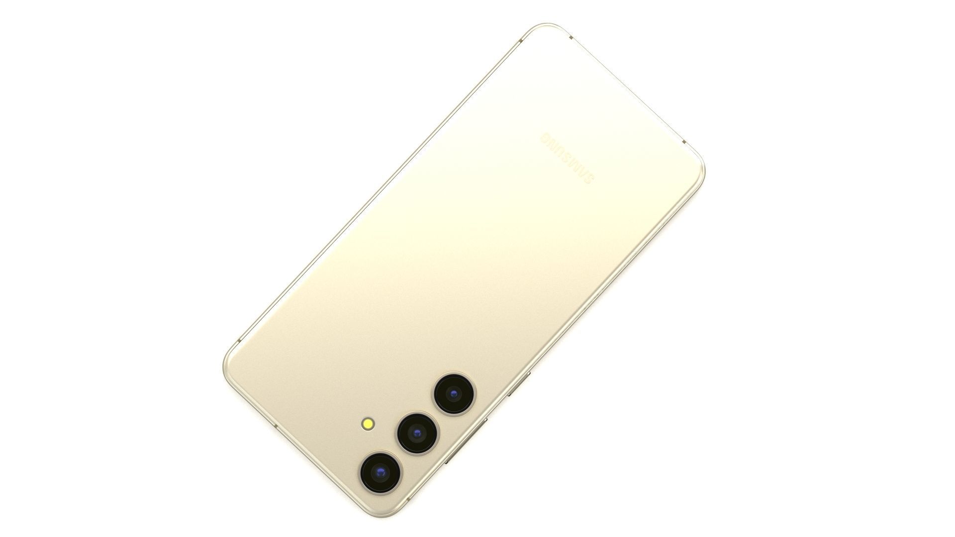 Samsung Galaxy S24 Plus Amber Yellow Low-poly 3D model_11