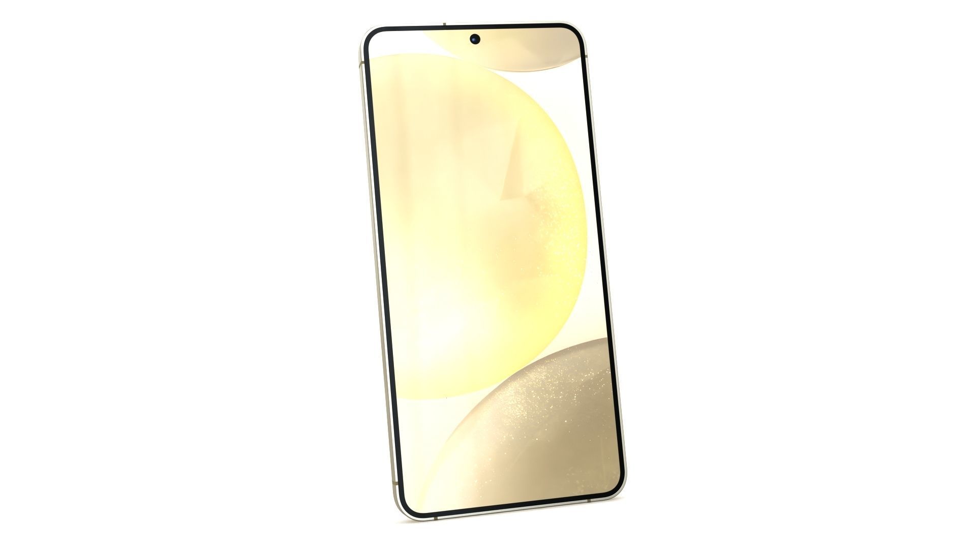 Samsung Galaxy S24 Plus Amber Yellow Low-poly 3D model_3
