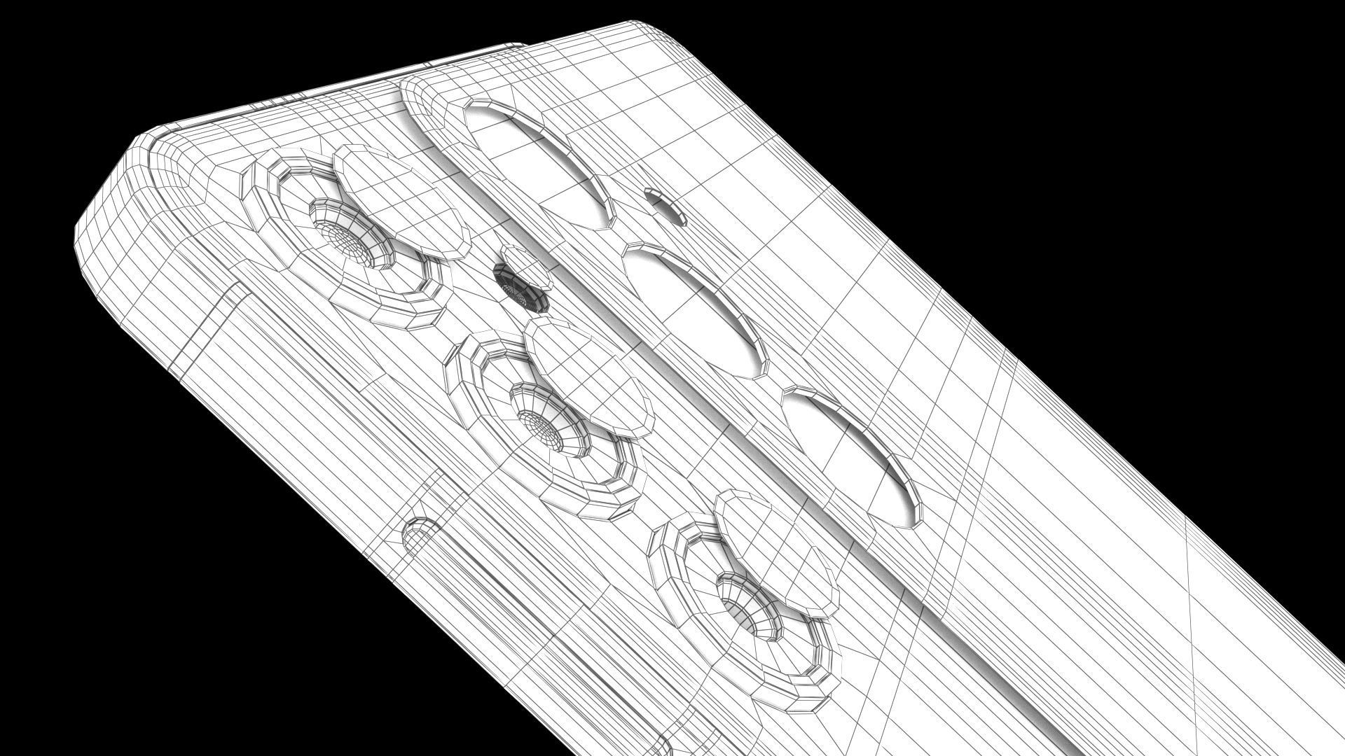 Samsung Galaxy S24 Plus Amber Yellow Low-poly 3D model_27