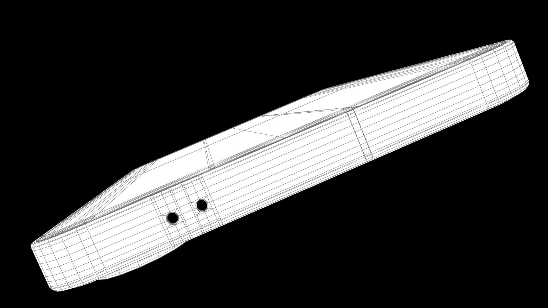 Samsung Galaxy S24 Plus Amber Yellow Low-poly 3D model_33