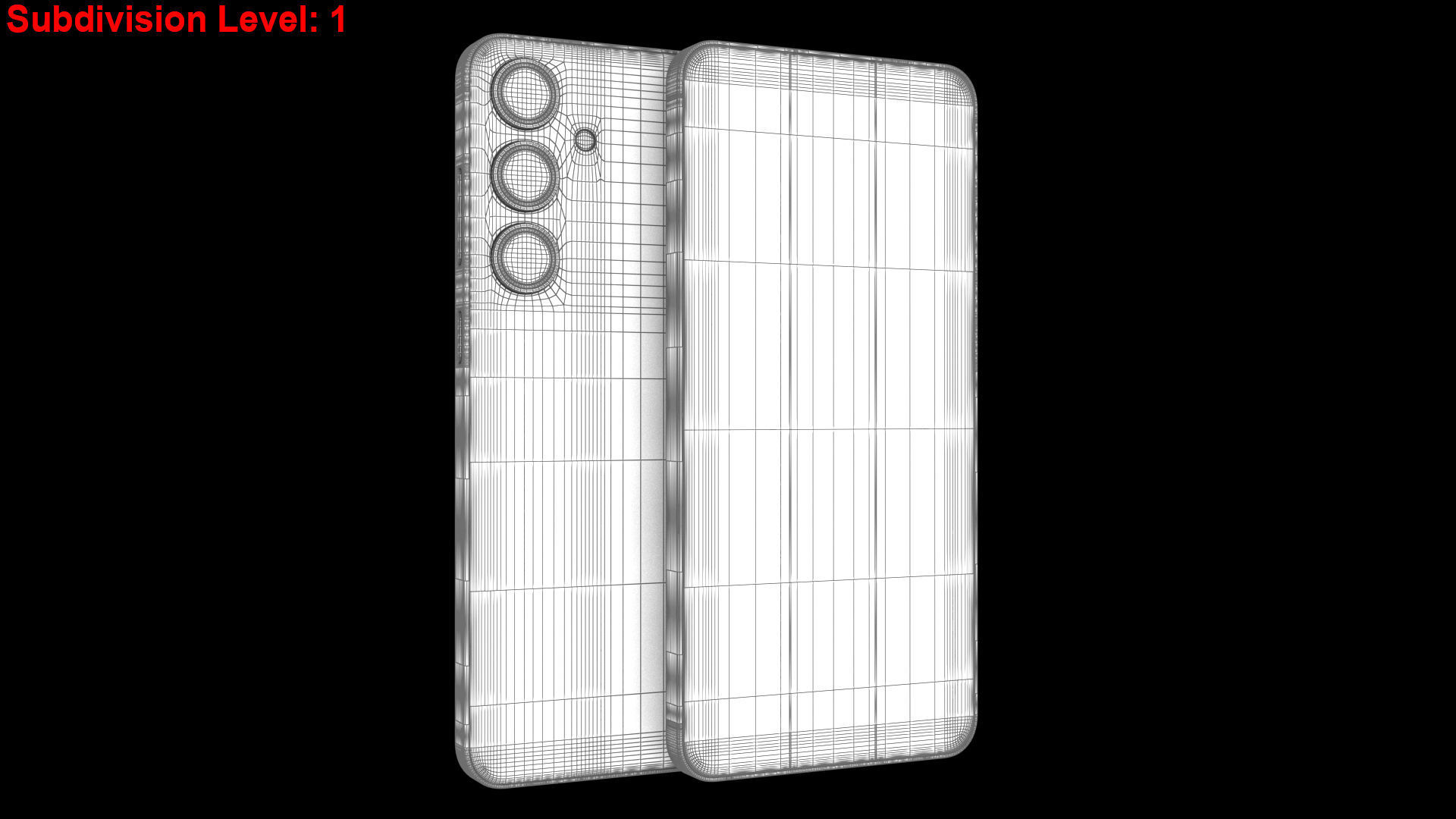 Samsung Galaxy S24 Plus Amber Yellow Low-poly 3D model_24