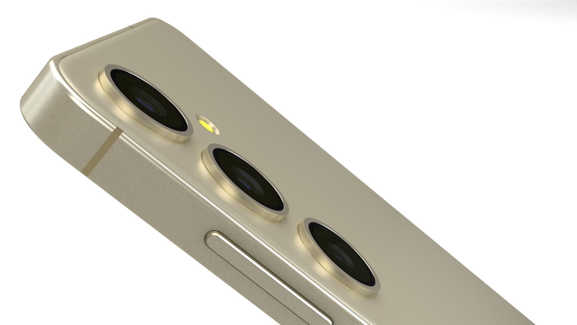 Samsung Galaxy S24 Plus Amber Yellow Low-poly 3D model_14