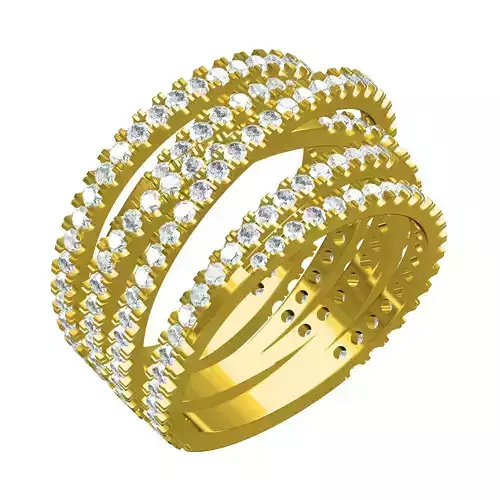 Antique CrissCross Lines Diamond Ring